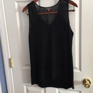 Vince Camuto Black Sleeveless Top